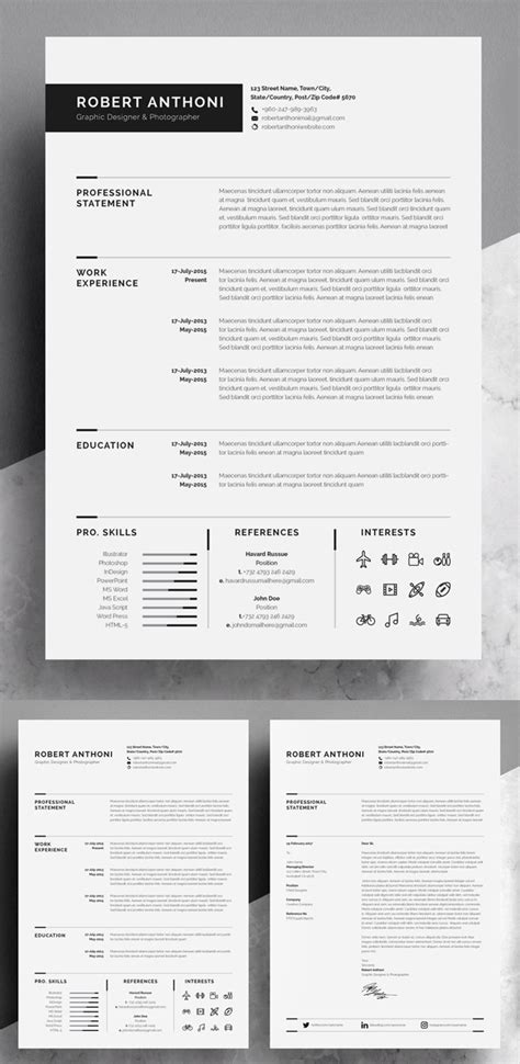 Here is the most popular collection of free resume templates. Professional Resume Templates Of 2020 | Design | Graphic Design Junction