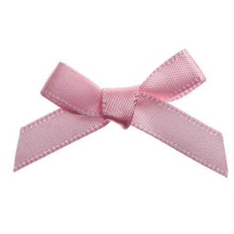 Pale Pink Ribbon Bows 7mm Wide