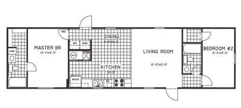 Two Bedroom Single Wide Mobile Home Floor Plans Clayton Fleetwood
