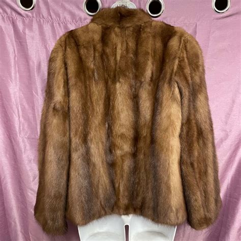 stephen dattner vintage women s mink fur coat brown brand new with tags s