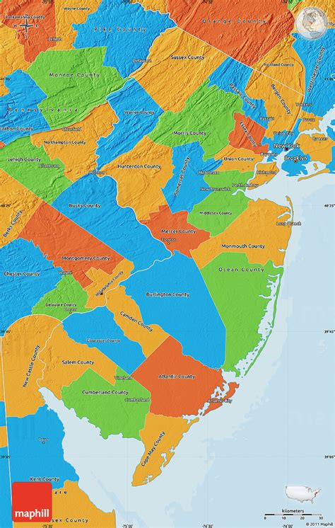 Political Map Of New Jersey