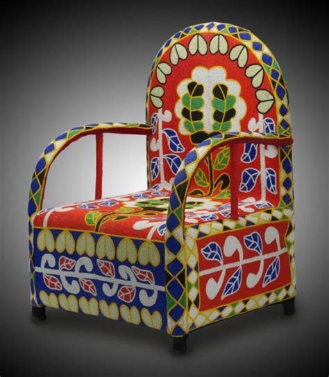 Yoruba beaded chair, Nigeria | Unique chairs design, Dining room chairs