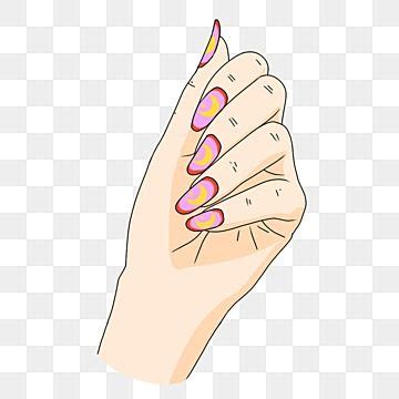 Finger Nails White Transparent Cartoon Finger Nail Art Nail Art