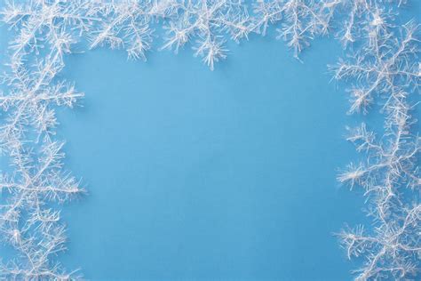 Free Image Of Border Of White Snowflake Decorations Freebiephotography