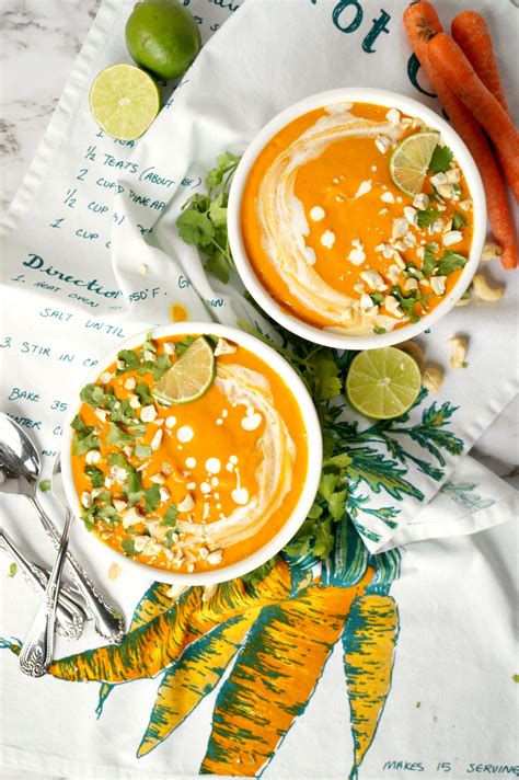 We also have some great ideas for carrot soup, such as carrot and coriander soup, carrot and lentil soup and carrot and ginger soup, as well as fragrant. vegan Thai roasted carrot soup | The Baking Fairy