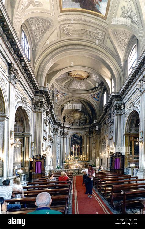 Rome Lazio Italy May 22 2017 Main Nave Of The Catholic Church