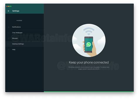It works like whatsapp web. WhatsApp is developing a dark theme for WhatsApp Web and ...