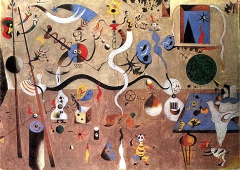 The harlequin's carnival is an oil painting rendered by joan miró between 1924 and 1925. Art History Test 2 at Louisiana State University - StudyBlue