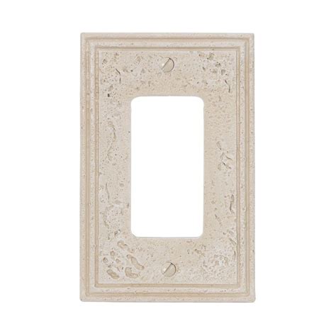 Nuwal's signature textured stone wall panels and veneers are unmatched in the market. Amerelle Texture Stone 1 Decorator Wall Plate - Almond ...