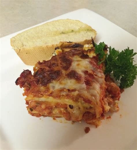 Four Cheese Lasagna With Spicy Italian Sausage The Sisters Kitchen