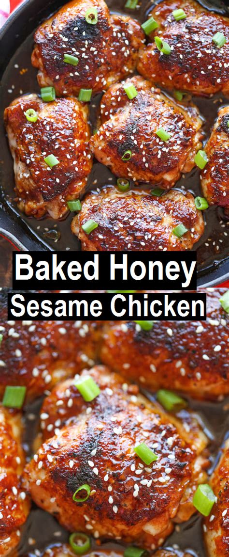 That said, we still make this baked sesame chicken, so. Baked Honey Sesame Chicken - Dessert & Cake Recipes