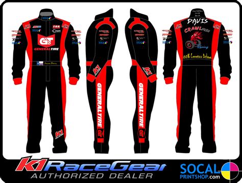 Socal Print Shop Full Color Printed Or Embroidery Race Suits And Custom
