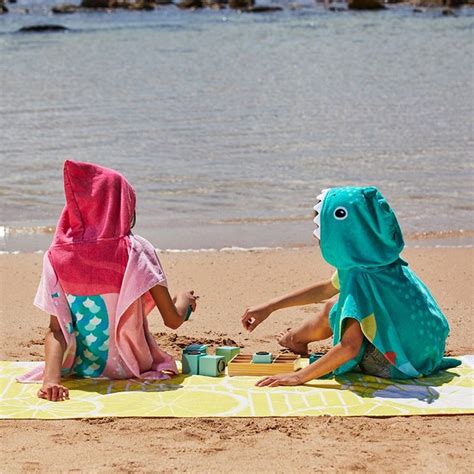 Adairs Kids Mermaid Hooded Beach Towel Adairs