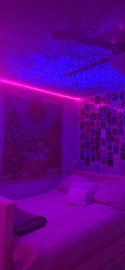 baddie aesthetic rooms with led lights