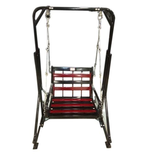 Red And Black Modern Ms Single Seater Indoor Swing For Sitting Size
