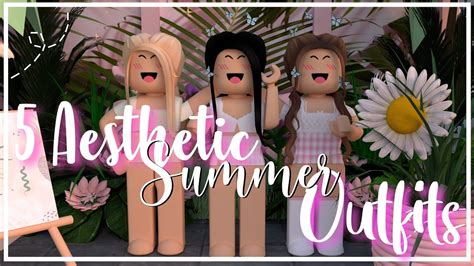 5 Aesthetic Summer Roblox Outfits Youtube