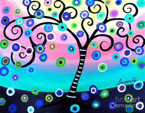 Whimsical Tree Of Life Painting By Pristine Cartera Turkus Pixels