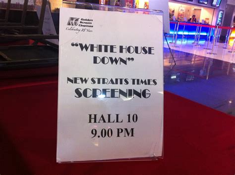 Opened to public in december 2003. Pn Tay's Blog: White House Down Movie Special Screening 1 ...