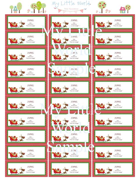 Label 5160 Template Christmas Printable Americana Holiday Labels