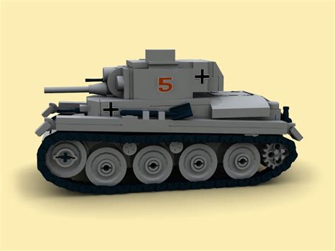 Custom Bauanl Ww2 Wwii German Panzer 38t Ausfa Tank Pdf Aus Lego