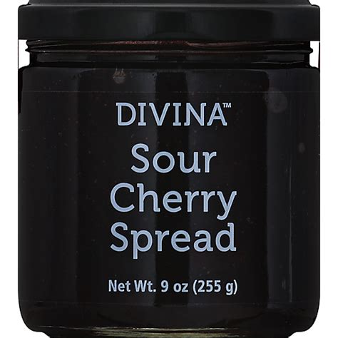 Divina Cherry Spread Sour Peanut Butter Jelly And Spreads Sun Fresh