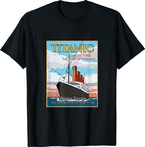 Titanic Rms Titanic History T Shirt Clothing Shoes And Jewelry