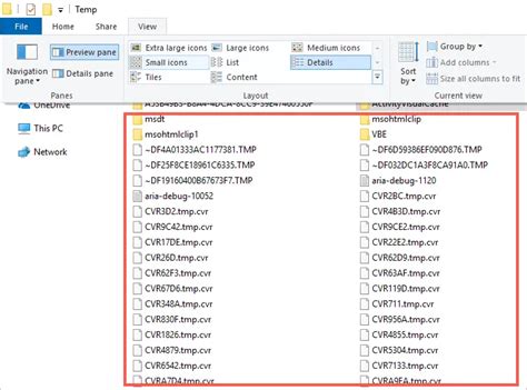 How To View And Cleanup Temporary Files In Windows 10