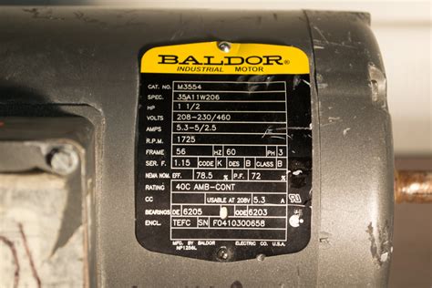 Used Baldor 15hp Electric Motor Coast Machinery Group