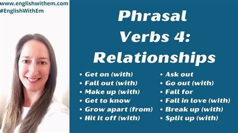 Phrasal Verbs About Love And Relationships English Vocabulary Youtube