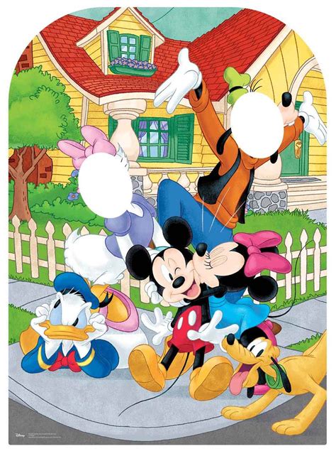 Lifesize Cardboard Cutout Of Mickey Mouse And Minnie Mouse Buy Disney Character Cutouts