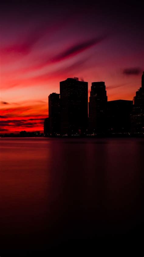 Manhattan Sunset Iphone 8 Wallpapers Free Download