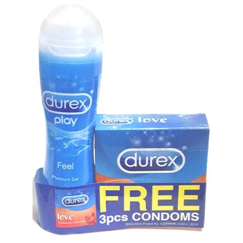 Durex Play Water Based Pleasure Gel Lube Ml With Free Pcs Condoms