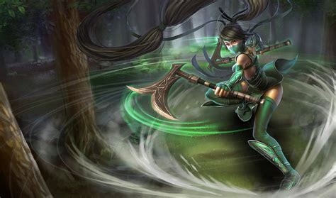 Akali Classic Skin Chinese League Of Legends Wallpapers
