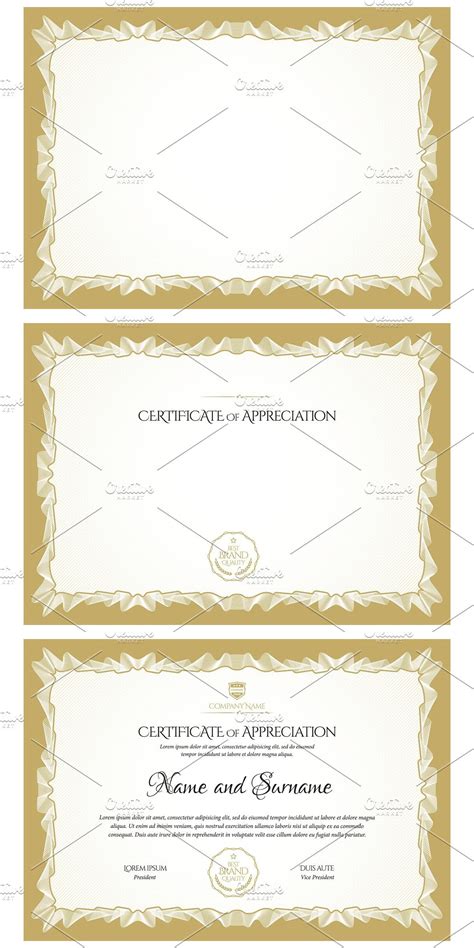 Create your custom design certificate with our online certificate maker, or choose from a template. Certificate343 | Certificate templates, Stationery ...