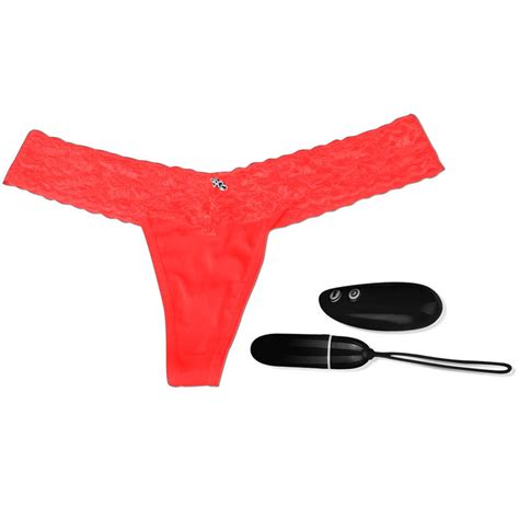 Hustler Lingerie Red Lace Wireless Remote Control Vibrating Panties