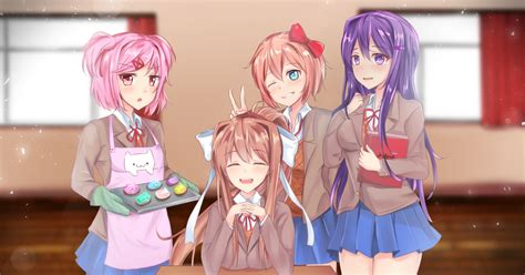 Dokidokiliteratureclub Ddlc Monikaddlc Ddlc Anniversary Pixiv