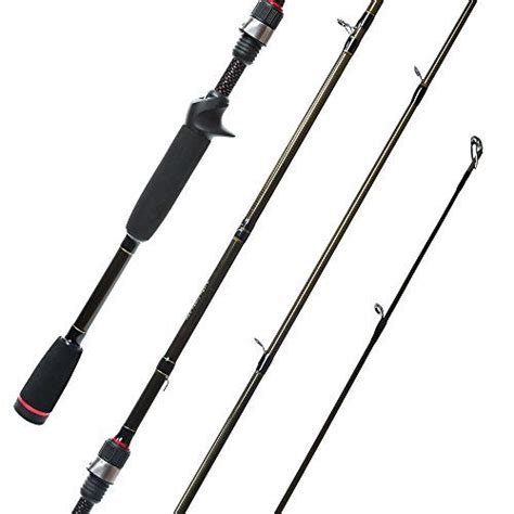 Entsport Piece Carbon Bass Fishing Rod Fast Action Casting Rod