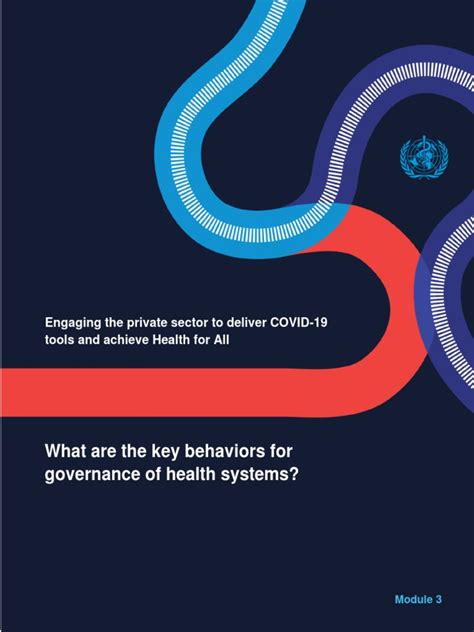 Brief 3 What Are The Key Behaviors For Governance Of Health Systems