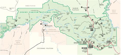 Grand Canyon National Park Climate Geography Map Desertusa