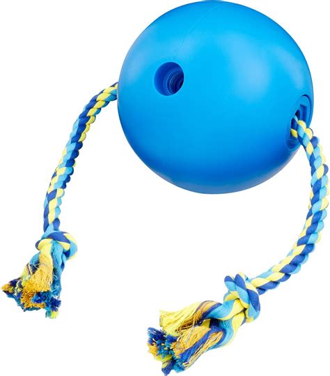 Tuggo Water Weighted Ball And Rope Dog Toy Medium Blue