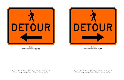 Manual Of Traffic Signs M4 Series Signs