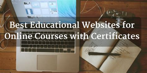 10 Best Educational Websites For Online Courses With Certificates