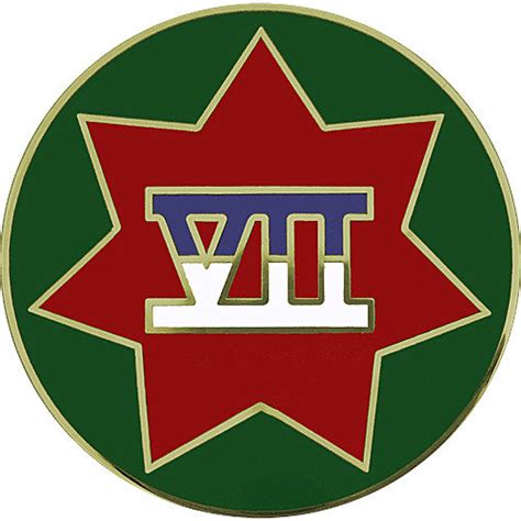 Vii 7th Corps Combat Service Identification Badge Usamm