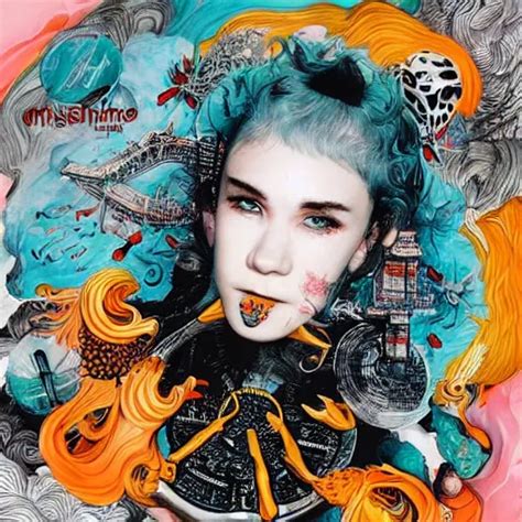 Grimes Miss Anthropocene Album Cover Stable Diffusion Openart