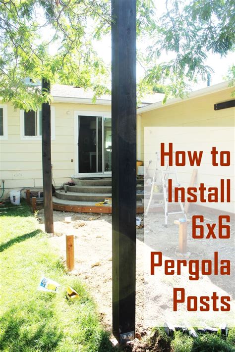 Check the installation guide for instructions. How to Install Pergola Posts