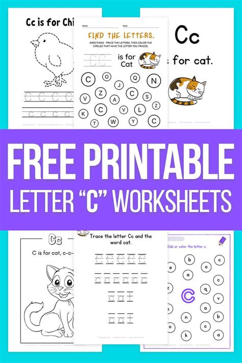 Letter C Worksheets and Printable Alphabet Activities