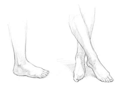 How To Draw Anime Feet Facing Forward