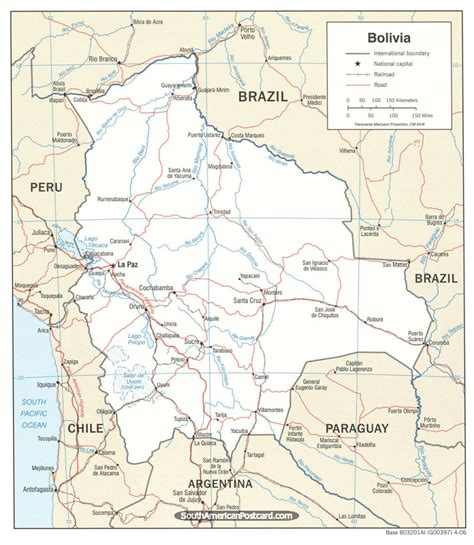 Political Map Of Bolivia