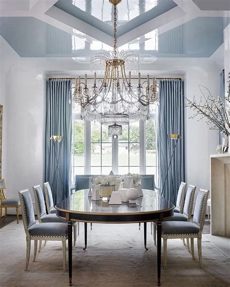 Pale Blue Dining Room Designed By Suzanne Kasler Interiors In 2020