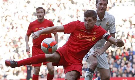 liverpool legends steven gerrard returns to play at anfield against real madrid football